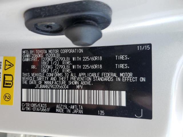 2016 LEXUS NX 200T BA - JTJBARBZ9G2056004