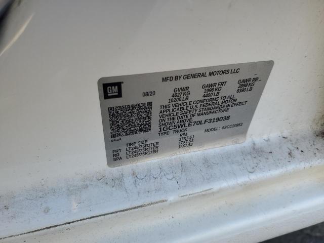 2020 CHEVROLET SILVERADO - 1GC5WLE70LF319038