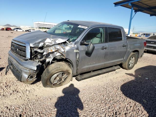 TOYOTA TUNDRA CRE 2010 gray  flexible fuel 5TFDW5F16AX138535 photo #1