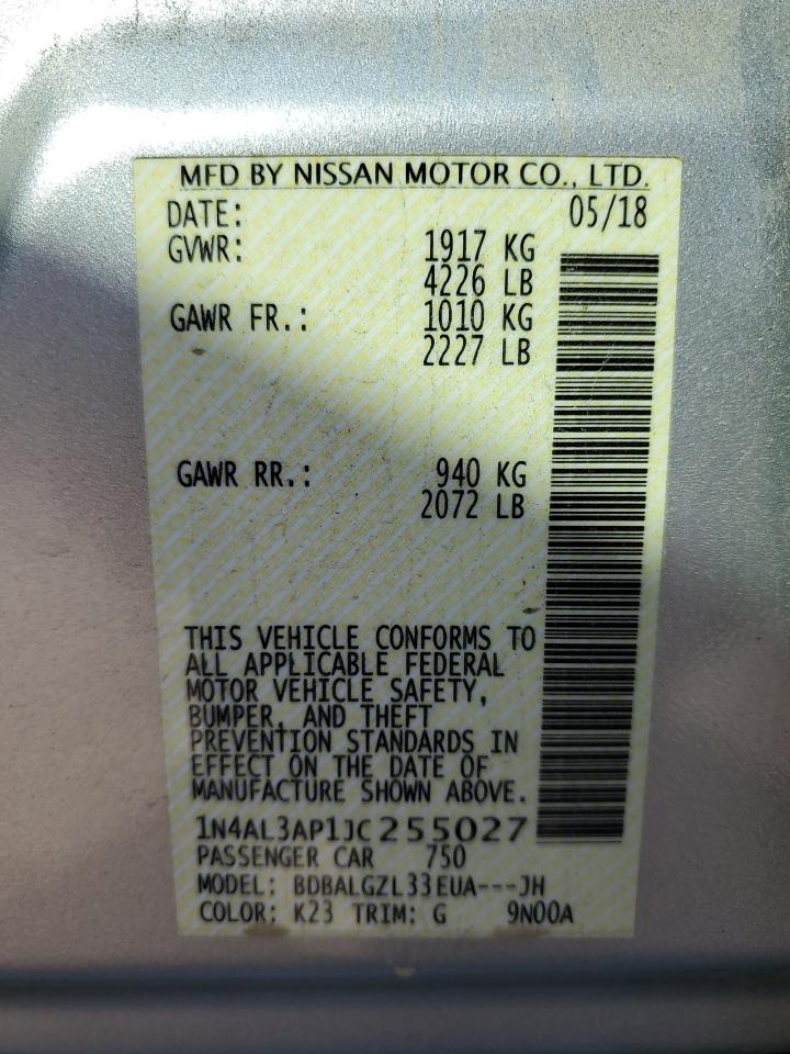 Nissan Altima 2.5 2018
