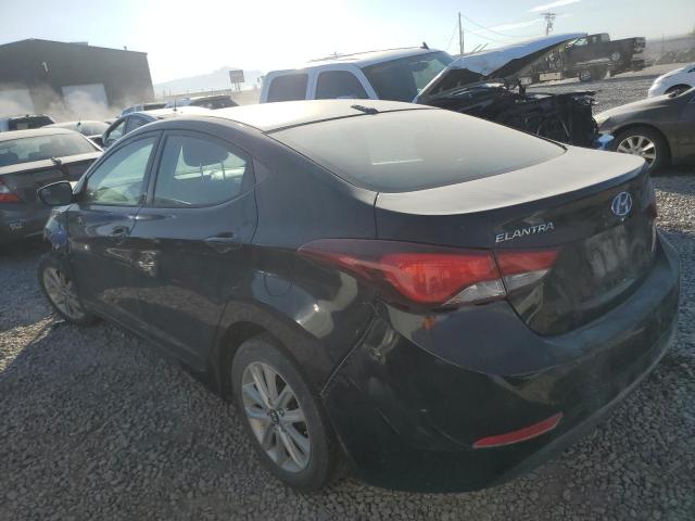HYUNDAI ELANTRA SE 2014 black  gas KMHDH4AE6EU172461 photo #3