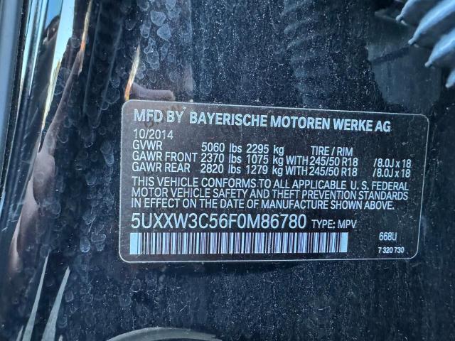 VIN 5UXXW3C56F0M86780 2015 BMW X4 no.10