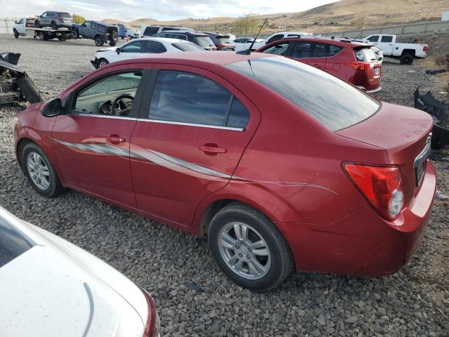 CHEVROLET SONIC LT 2013 red sedan 4d gas 1G1JC5SB4D4187192 photo #3