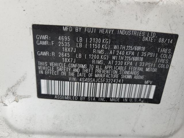 2015 SUBARU OUTBACK 2. - 4S4BSAJC5F3224241
