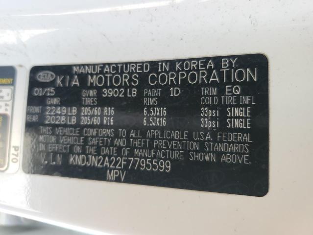 2015 KIA SOUL - KNDJN2A22F7795599