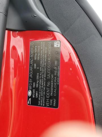 2020 JAGUAR F-TYPE SAJDD5GX4LCK63604