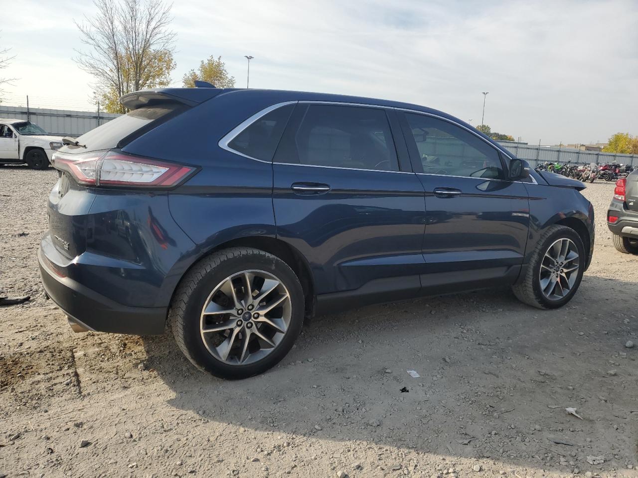 FORD EDGE TITAN 2017 blue 4dr spor gas 2FMPK4K80HBC21042 photo #4