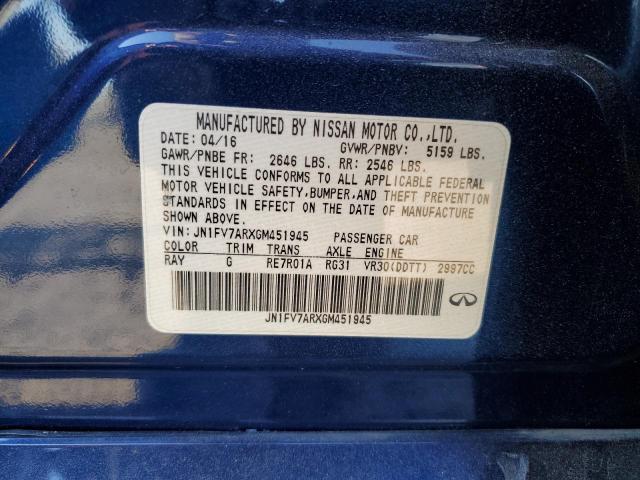 2016 INFINITI Q50 RED SP - JN1FV7ARXGM451945
