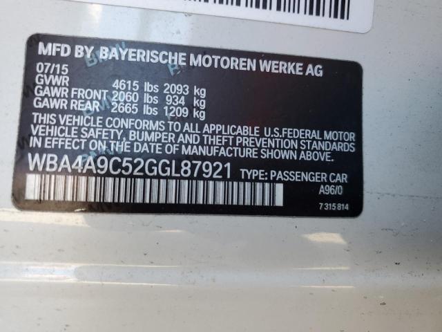 VIN WBA4A9C52GGL87921 2016 BMW 4 Series, 428 I Gran... no.12