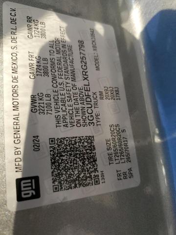 2024 CHEVROLET SILVERADO - 3GCUDFELXRG257798