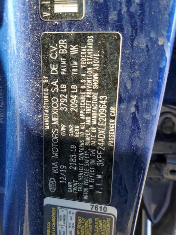 2020 KIA FORTE FE - 3KPF24ADXLE209643