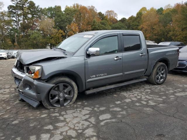 NISSAN TITAN S 2015 charcoal  flexible fuel 1N6BA0ED8FN503639 photo #1