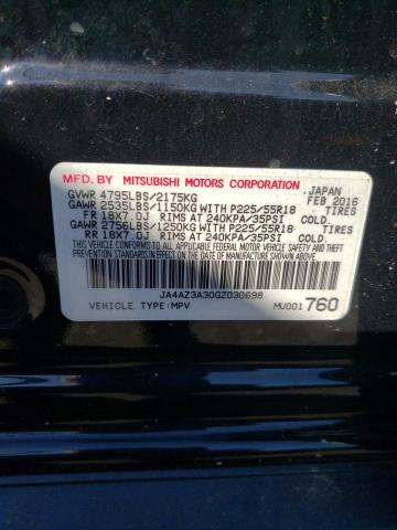 2016 MITSUBISHI OUTLANDER - JA4AZ3A30GZ030698