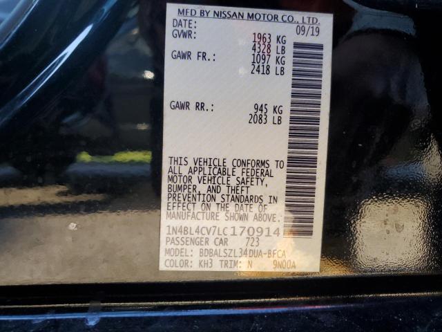 2020 NISSAN ALTIMA SR - 1N4BL4CV7LC170914