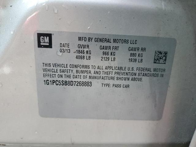 VIN 1G1PC5SB8D7268883 2013 Chevrolet Cruze, LT no.12