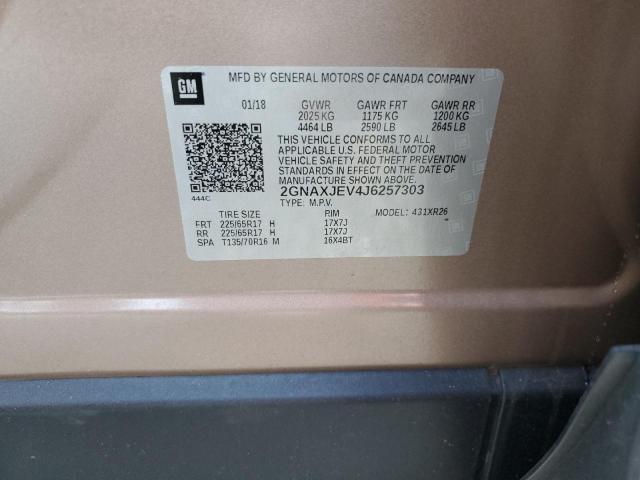 2018 CHEVROLET EQUINOX LT - 2GNAXJEV4J6257303