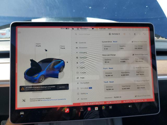 2023 TESLA MODEL 3 - 5YJ3E1EA9PF657865