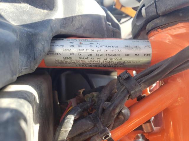2018 KTM 1090 ADVEN VBKV4940XJM982573