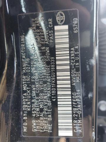 2016 TOYOTA CAMRY HYBR - 4T1BD1FK8GU188339
