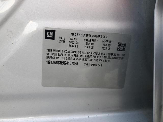 2016 CHEVROLET SONIC LS - 1G1JA6SH9G4157335