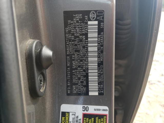 2017 TOYOTA COROLLA L - 2T1BURHE0HC773344