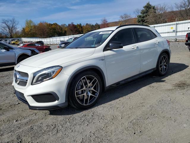 MERCEDES-BENZ GLA 45 AMG 2015 white station gas WDDTG5CB2FJ050684 photo #1