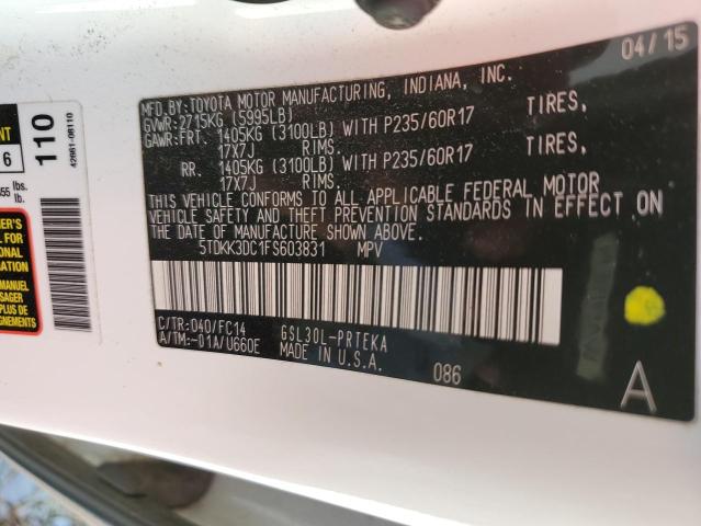2015 TOYOTA SIENNA LE - 5TDKK3DC1FS603831