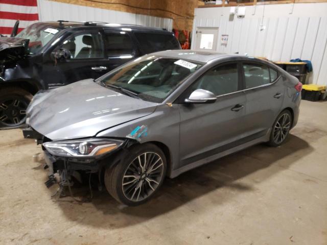Vin: kmhd04lb1ju718460, lot: 77913634, hyundai elantra sport 2018 img_1