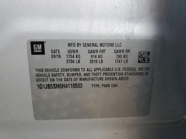 2017 CHEVROLET SONIC LS - 1G1JB5SH6H4118503
