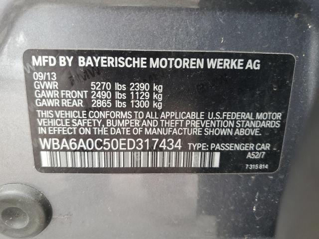 VIN WBA6A0C50ED317434 2014 BMW 6 SERIES no.12