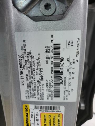 VIN 3FA6P0RU4JR143780 2018 Ford Fusion, Titanium/Pl... no.12