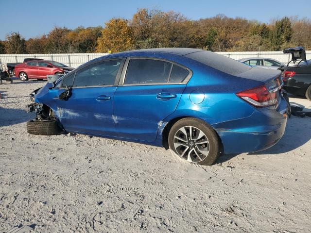 HONDA CIVIC EX 2015 blue sedan 4d gas 19XFB2F87FE086419 photo #3