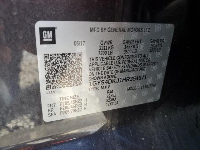 2017 CADILLAC ESCALADE P - 1GYS4DKJ1HR354671
