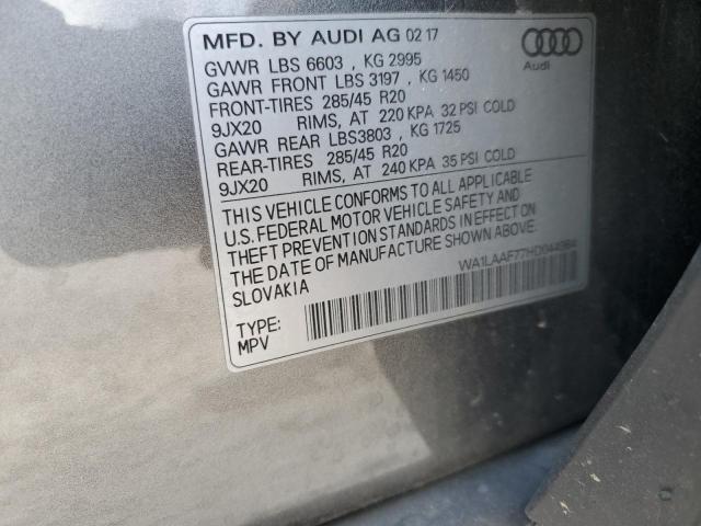 VIN WA1LAAF77HD044984 2017 Audi Q7, Premium Plus no.14