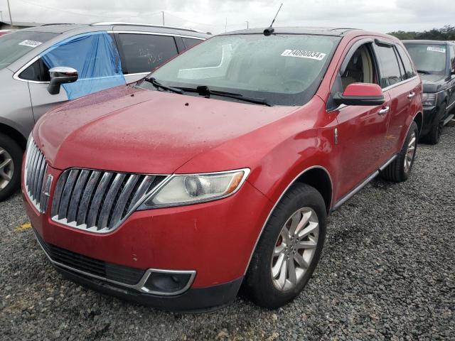 LINCOLN MKX 2012 red  gas 2LMDJ6JK9CBL09017 photo #1