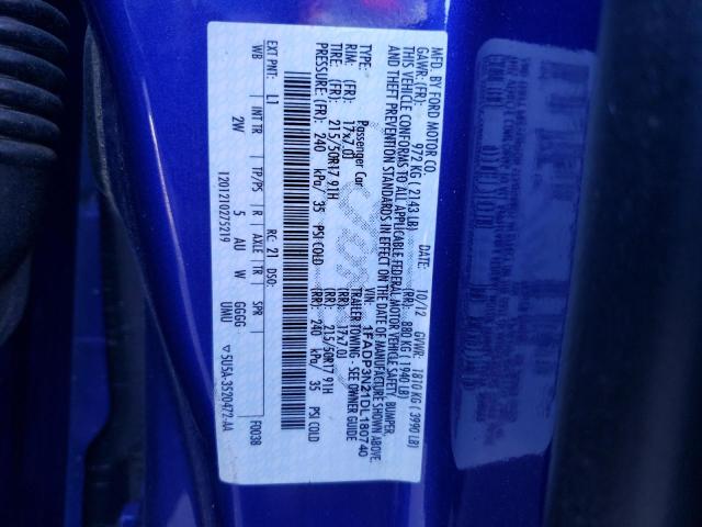 VIN 1FADP3N21DL180740 2013 Ford Focus, Titanium no.12