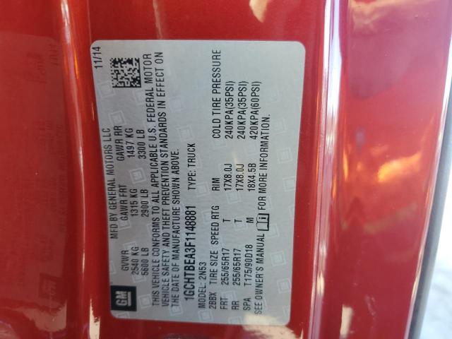 2015 CHEVROLET COLORADO L - 1GCHTBEA3F1148881