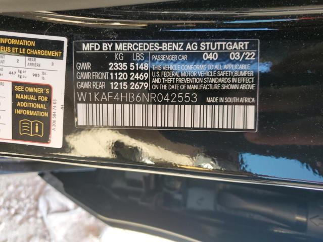 VIN W1KAF4HB6NR042553 2022 Mercedes-Benz C-Class, 3... no.13