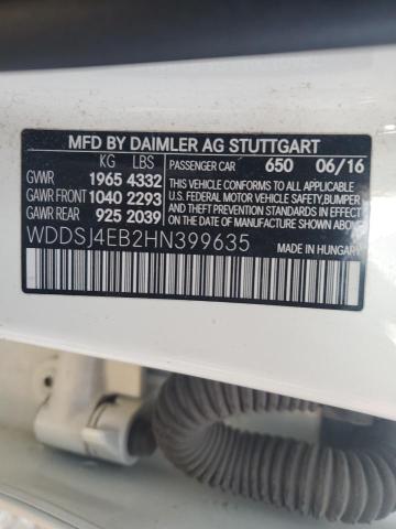 2017 MERCEDES-BENZ CLA 250 - WDDSJ4EB2HN399635