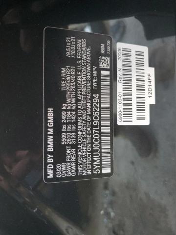 2020 BMW X4 M COMPE 5YMUJ0C07L9C62294
