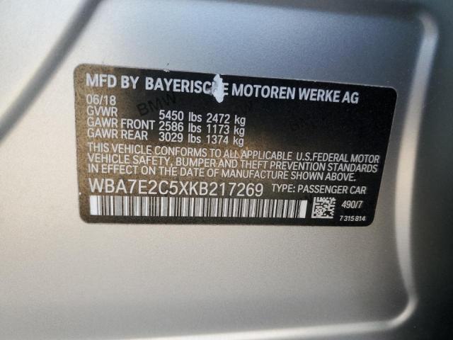 2019 BMW 740 I - WBA7E2C5XKB217269