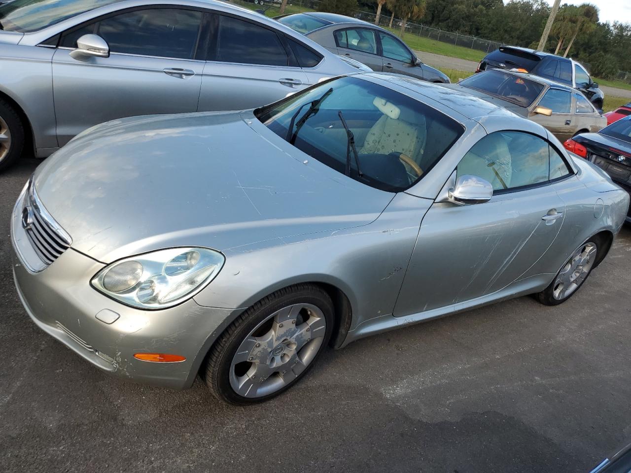 LEXUS SC 430 2004 silver  gas JTHFN48Y140052660 photo #1