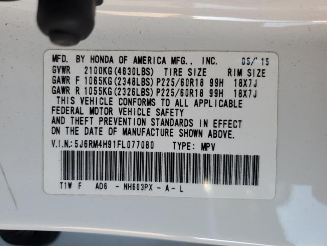 2015 HONDA CR-V TOURI - 5J6RM4H91FL077080