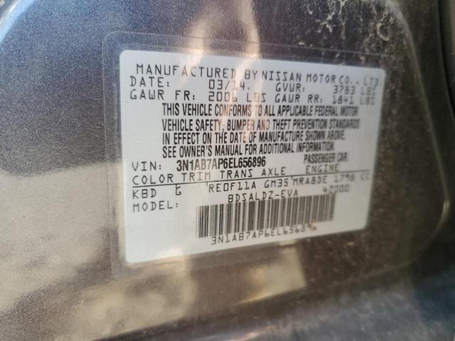 VIN 3N1AB7AP6EL656896 2014 Nissan Sentra, S no.13