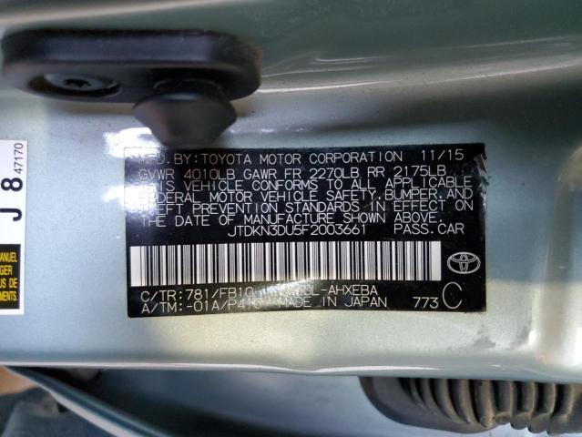 2015 TOYOTA PRIUS - JTDKN3DU5F2003661