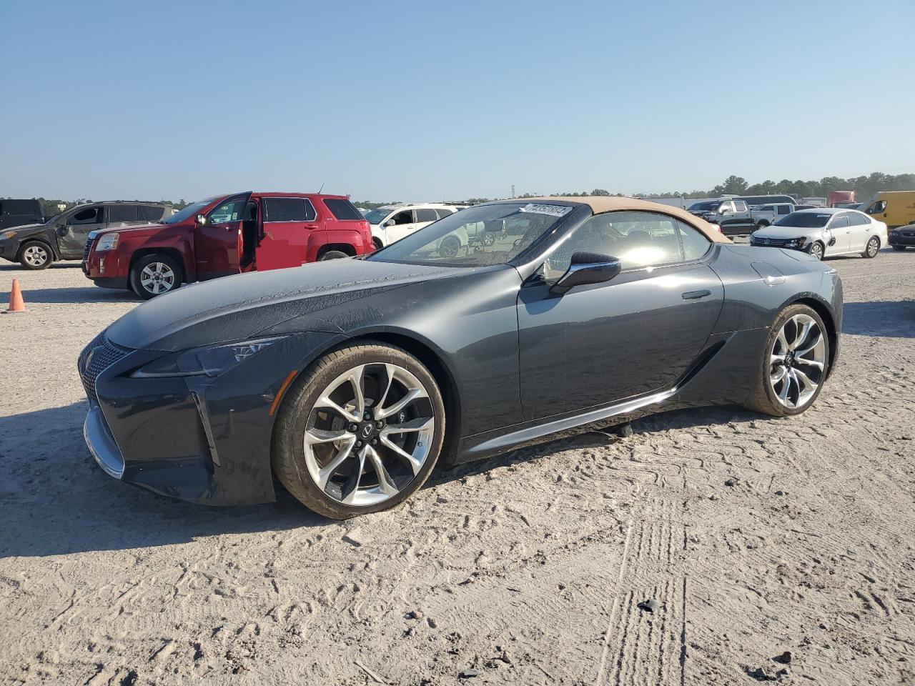 LEXUS LC 500 2021 charcoal  gas JTHKPAAY6MA100231 photo #1