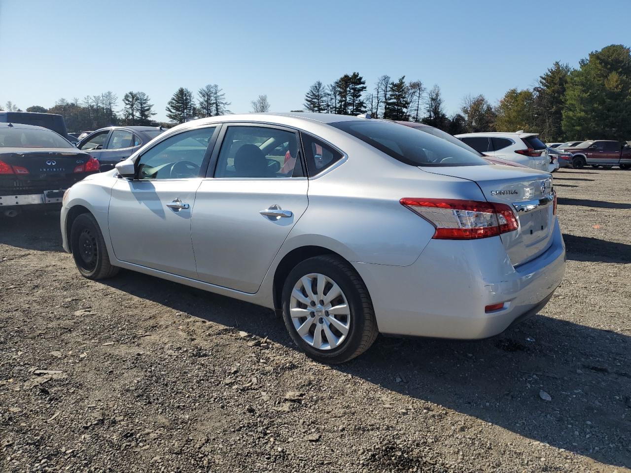 NISSAN SENTRA S 2015 silver  gas 3N1AB7AP6FL657788 photo #3