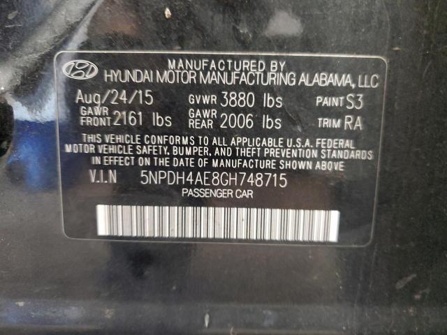 2016 HYUNDAI ELANTRA SE - 5NPDH4AE8GH748715