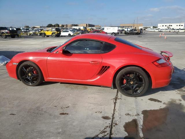 PORSCHE CAYMAN S 2006 red coupe gas WP0AB29816U783382 photo #3