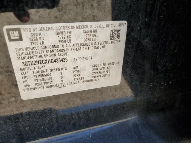 2017 GMC SIERRA K15 - 3GTU2NECXHG433425